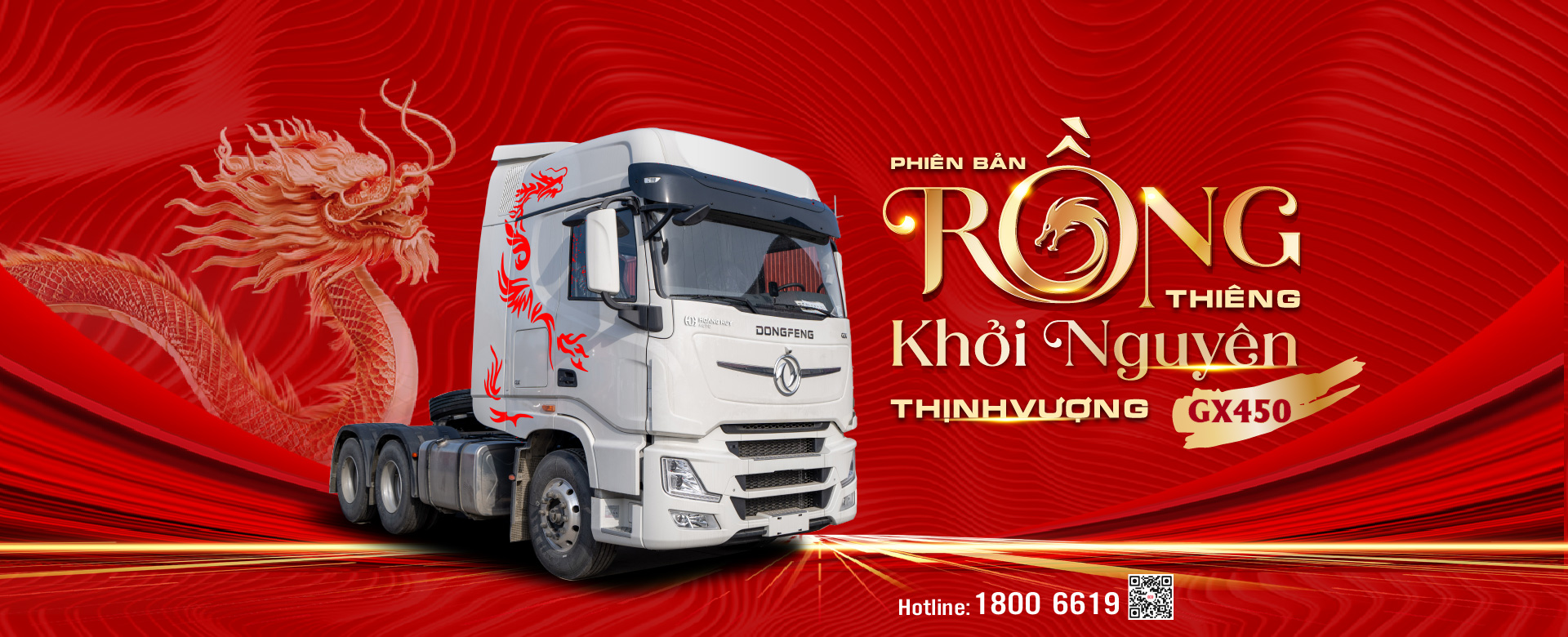 DONGFENG RA MẮT XE ĐẦU KÉO GX 450 PHIÊN BẢN RỒNG THIÊNG