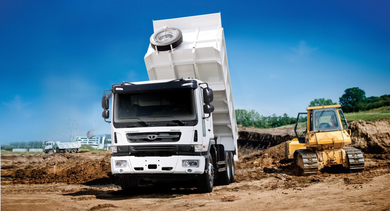 xe tải ben deawoo 15 tấn DAEWOO/TẢI TỰ ĐỔ (CL4DF) 10 khối 3 chân