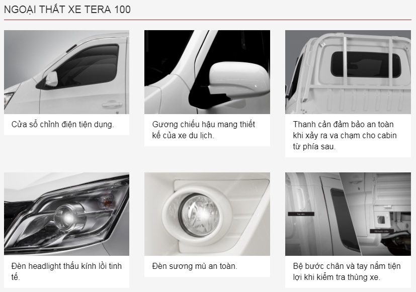 xe-tai-teraco-100 Tera 100 thùng kín - Xe tải Teraco 1 tấn Daehan 1T